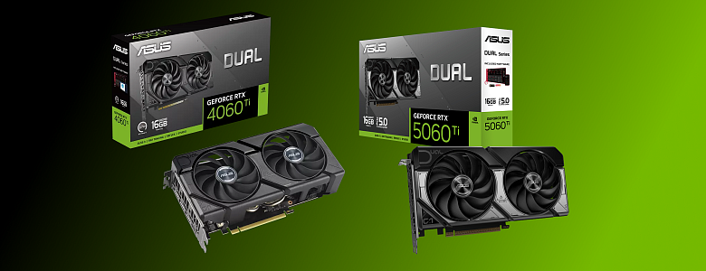 RTX 5060 Ti vs RTX 4060 Ti - сравнение характеристик и производительности