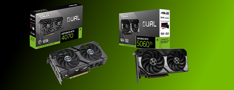 RTX 5060 Ti 16G vs RTX 4070 - сравнение характеристик и производительности