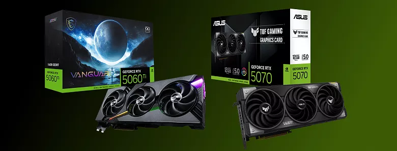 RTX 5070 vs RTX 5060 Ti 16GB: сравнение характеристик и тесты в играх