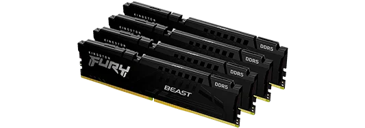 128GB Kingston FURY Fury Beast [DDR5, 5200MHz, 4 x 32GB]