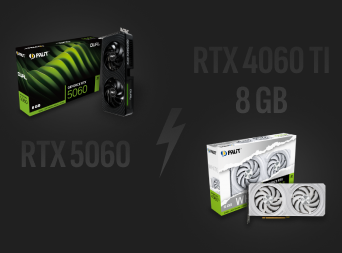 RTX 5060 vs RTX 4060 Ti 8 GB: сравнение характеристик и тесты в играх