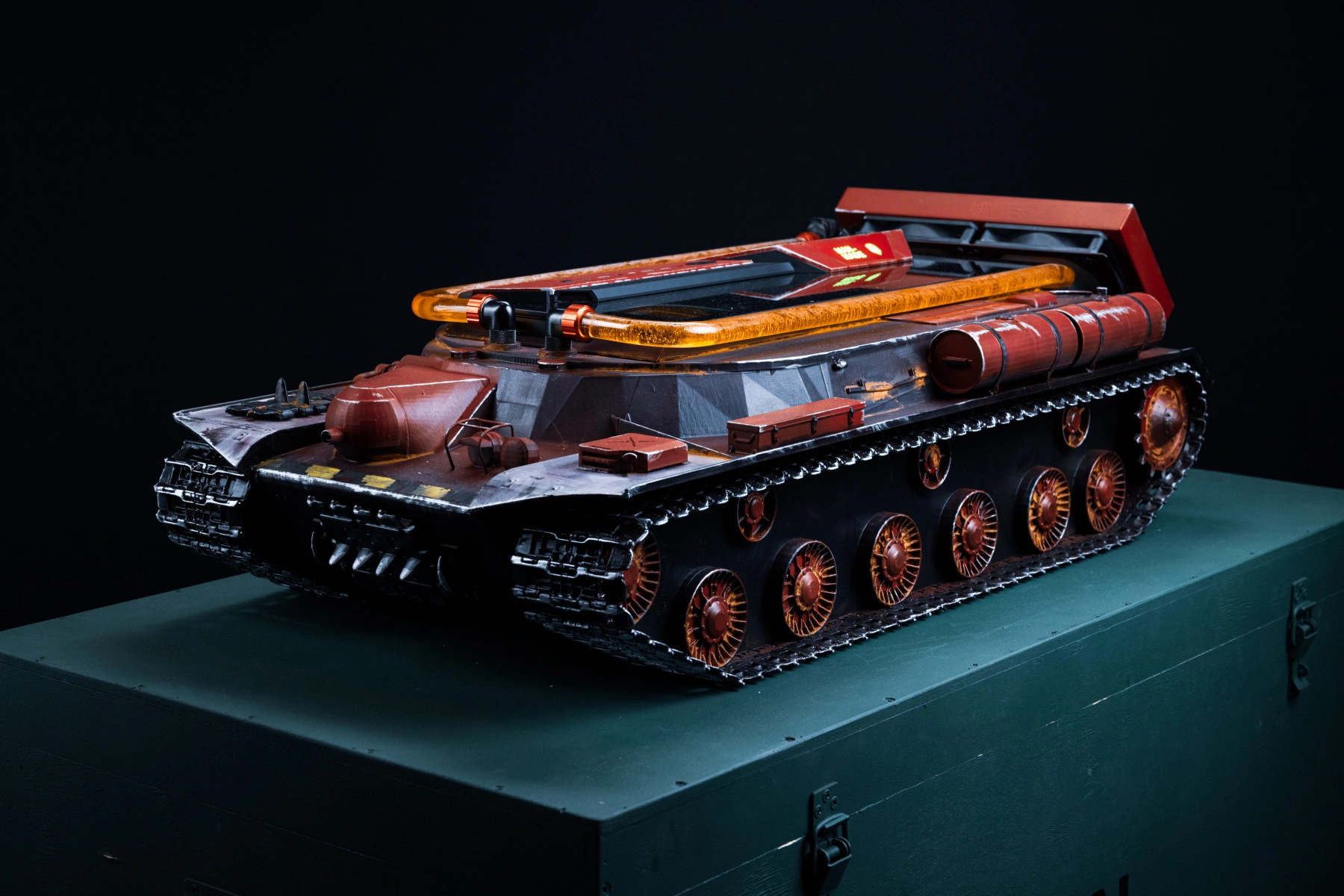 Компьютер в стиле огнеметного танка Горыныч фото 6